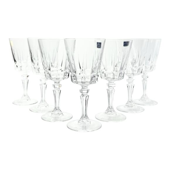 Cristal d'Arque Other - Cristal d’Arques “Chantelle” 7 Claret Wine Glasses 6 7/8” 8oz Lady Victoria